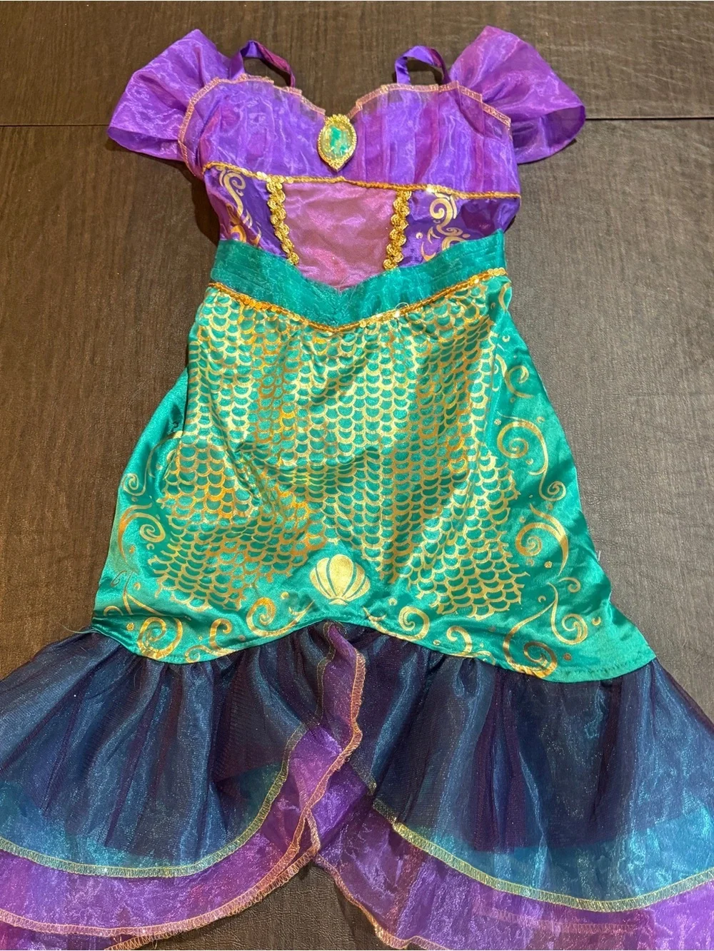 Disney Ariel Little Mermaid Dress Up Costume Sz 4-6x